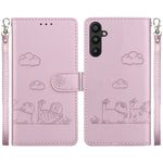 Custodia portafoglio in pelle RFID per Samsung Galaxy A56 5G