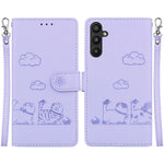 Custodia portafoglio in pelle RFID per Samsung Galaxy A56 5G