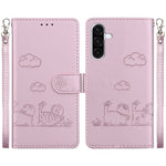 Custodia portafoglio in pelle RFID per Samsung Galaxy A56 5G