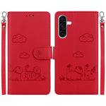 Custodia portafoglio in pelle RFID per Samsung Galaxy A56 5G