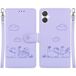 Custodia per telefono in pelle RFID con simpatici gatti, For Samsung Galaxy A25 5G, For Samsung Galaxy A25 5G / A25e JP Edition, For Samsung Galaxy A24 4G, For Samsung Galaxy A04e / F04 / M04