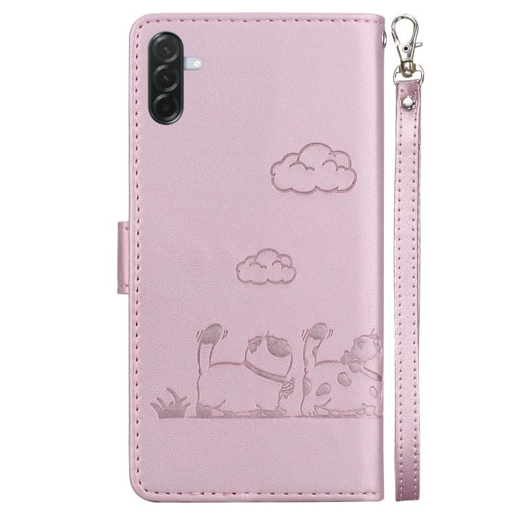 Custodia portafoglio in pelle RFID per Samsung Galaxy A57 5G