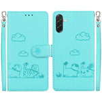 Custodia portafoglio in pelle RFID per Samsung Galaxy A57 5G