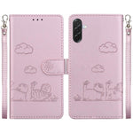 Custodia portafoglio in pelle RFID per Samsung Galaxy A57 5G