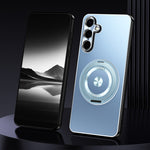 Custodia metallo satinato con supporto per Samsung Galaxy S26+