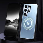Custodia metallo satinato con supporto per Samsung Galaxy S26+