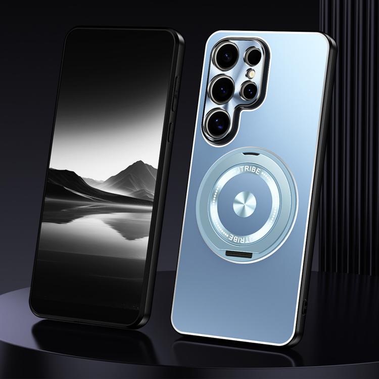 Custodia metallo satinato con supporto per Samsung Galaxy S26+