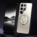 Custodia metallo satinato con supporto per Samsung Galaxy S26+