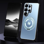 Custodia metallo satinato con supporto per Samsung Galaxy S26+