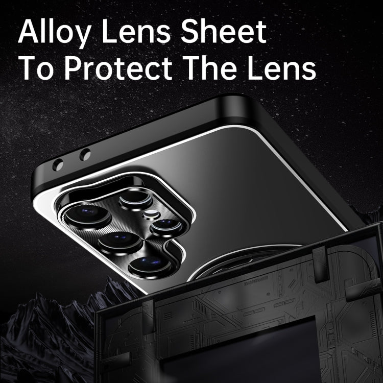 Custodia metallo con supporto per Samsung Galaxy S23 Ultra
