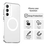 Custodia per telefono Candy Magsafe PC Hybrid TPU, For Samsung Galaxy A55 5G, For Samsung Galaxy A35 5G, For Samsung Galaxy A15 4G