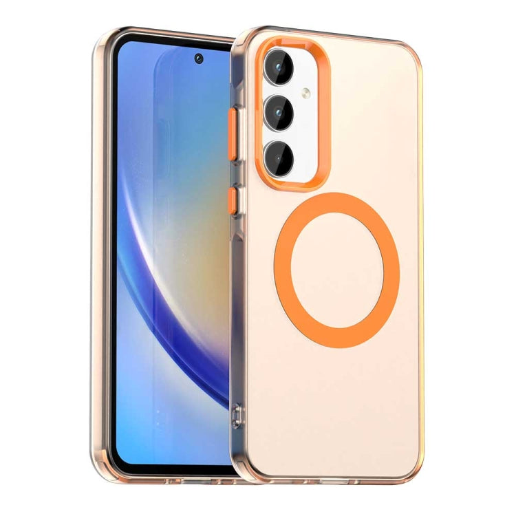 Custodia per telefono Candy Magsafe PC Hybrid TPU, For Samsung Galaxy A55 5G, For Samsung Galaxy A35 5G, For Samsung Galaxy A15 4G