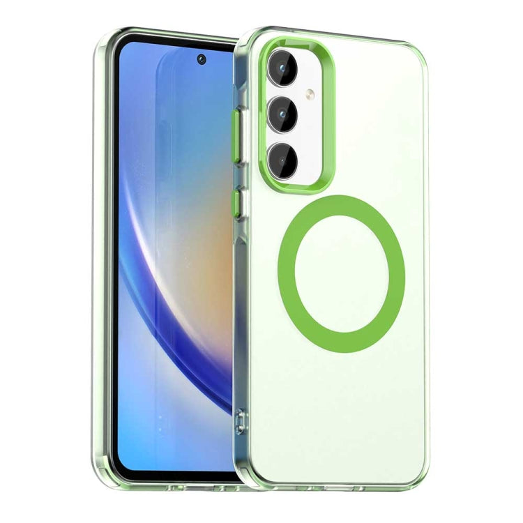 Custodia per telefono Candy Magsafe PC Hybrid TPU, For Samsung Galaxy A55 5G, For Samsung Galaxy A35 5G, For Samsung Galaxy A15 4G