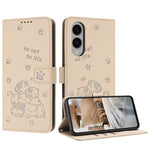 Custodia in pelle per telefono con gattino in rilievo e cordino, For Samsung Galaxy S25 FE 5G, For Samsung Galaxy S25 Edge 5G, For Samsung Galaxy S25 / S24 5G, For Samsung Galaxy S25+ / S24+ 5G