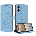 Custodia in pelle per telefono con gattino in rilievo e cordino, For Samsung Galaxy S25 FE 5G, For Samsung Galaxy S25 Edge 5G, For Samsung Galaxy S25 / S24 5G, For Samsung Galaxy S25+ / S24+ 5G