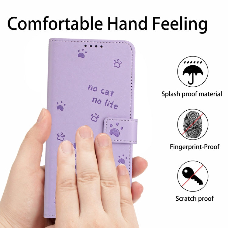 Custodia in pelle per telefono con gattino in rilievo e cordino, For Samsung Galaxy A56 5G, For Samsung Galaxy A36 5G, For Samsung Galaxy A16 5G, For Samsung Galaxy A06 4G