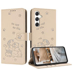 Custodia in pelle per telefono con gattino in rilievo e cordino, For Samsung Galaxy A57 5G, For Galaxy A27 5G, For Samsung Galaxy A07 4G, For Samsung Galaxy A17 5G / A26 5G