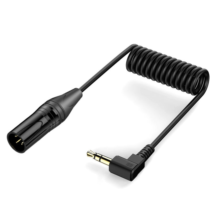 Cavo audio a spirale 3.5mm a XLR 0,5 m