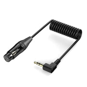 Cavo audio a spirale 3.5mm a XLR 0,5 m