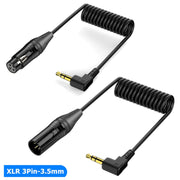 Cavo audio a spirale 3.5mm a XLR 0,5 m