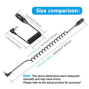 Cavo audio a spirale 3.5mm a XLR 0,5 m