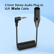 Cavo audio a spirale 3.5mm a XLR 0,5 m