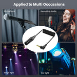 Cavo audio a spirale ad angolo retto con nucleo in rame e connettore placcato in oro, lunghezza: 0,5 m, 3.5mm to XLR Male, 3.5mm to XLR Female