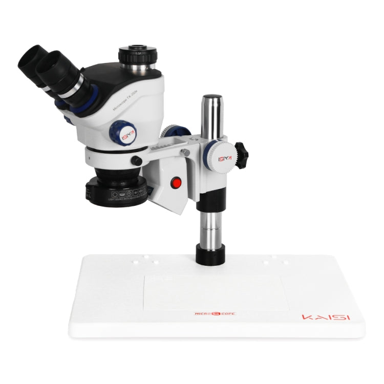 Kaisi TX-350E Ver1.3 7X-50X Zoom Trinocular Stereo Microscope with Large Base and 4K Camera, Kaisi TX-350E Ver1.3