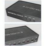 NK-BT88 4K 3x3 HDMI Video Wall Controller Processore di giunzione multischermo con telecomando, UK Plug, US Plug