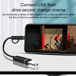 Adattatore OTG 3 in 1 USB femmina a Micro USB e Tipo C
