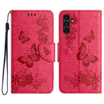 Custodia per telefono in pelle con stampa a farfalla, For Samsung Galaxy A17 4G / 5G, For Samsung Galaxy A36 / A56 5G, For Samsung Galaxy A16 / A26 5G