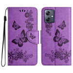 Custodia per telefono in pelle con stampa a farfalla, For Samsung Galaxy A06 4G