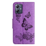 Custodia per telefono in pelle con stampa a farfalla, For Samsung Galaxy A06 4G