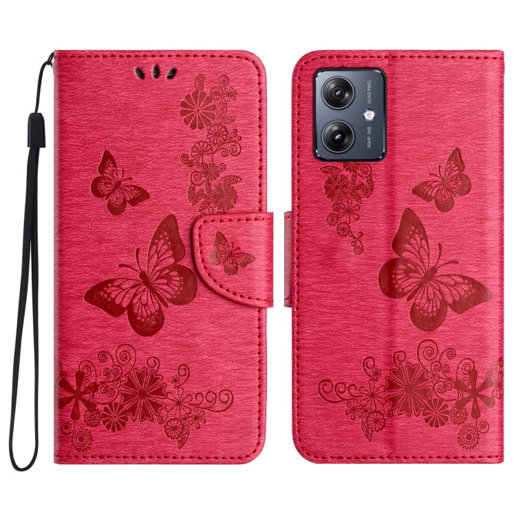 Custodia per telefono in pelle con stampa a farfalla, For Samsung Galaxy A06 4G