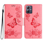 Custodia per telefono in pelle con stampa a farfalla, For Samsung Galaxy A06 4G