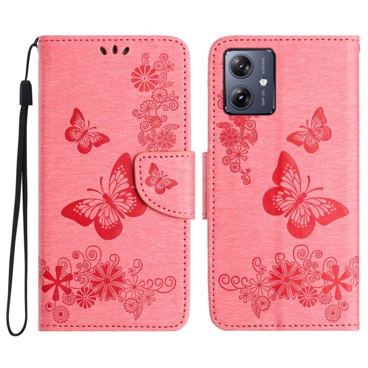 Custodia per telefono in pelle con stampa a farfalla, For Samsung Galaxy A06 4G