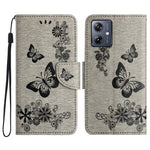 Custodia per telefono in pelle con stampa a farfalla, For Samsung Galaxy A06 4G