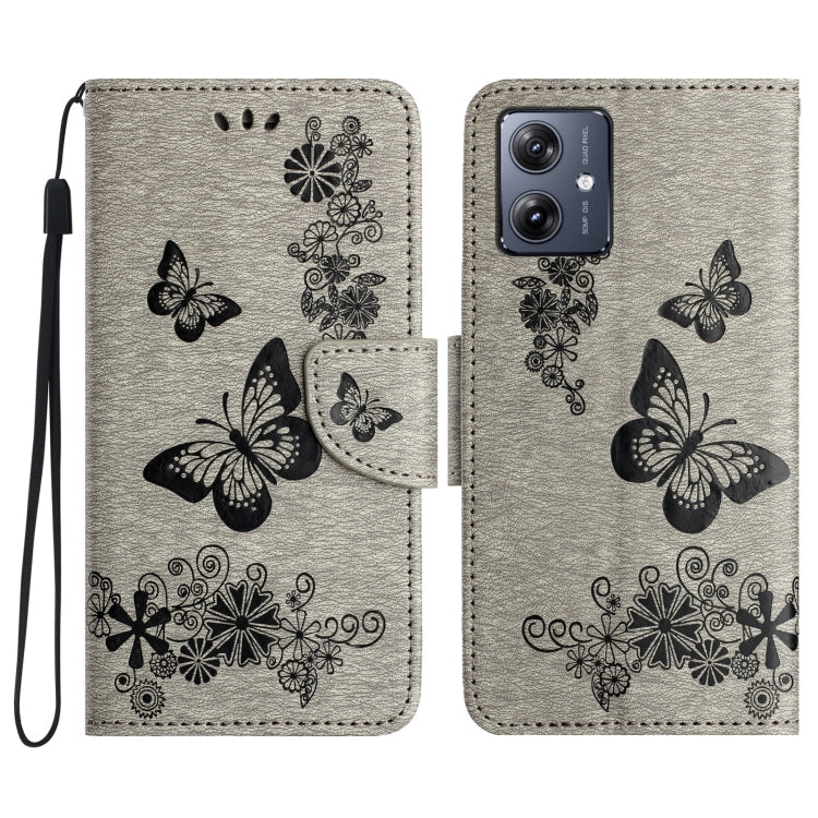 Custodia per telefono in pelle con stampa a farfalla, For Samsung Galaxy A06 4G
