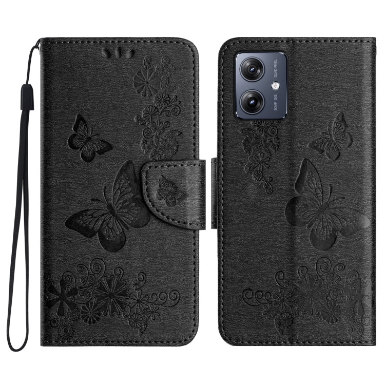 Custodia per telefono in pelle con stampa a farfalla, For Samsung Galaxy A06 4G