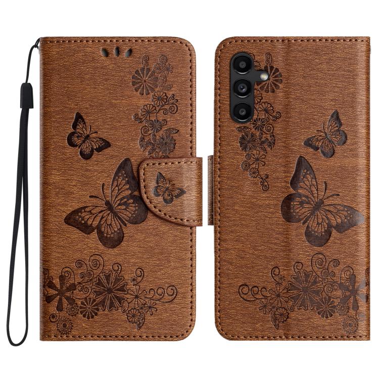 Custodia per telefono in pelle con stampa a farfalla, For Galaxy A57 5G, For Galaxy A37 5G, For Galaxy A27 5G