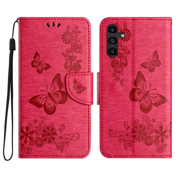 Custodia per telefono in pelle con stampa a farfalla, For Galaxy A57 5G, For Galaxy A37 5G, For Galaxy A27 5G