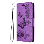 Custodia per telefono in pelle con stampa a farfalla, For Galaxy A57 5G, For Galaxy A37 5G, For Galaxy A27 5G