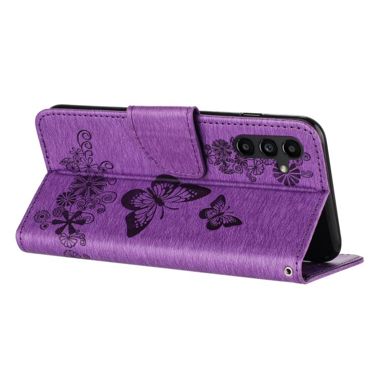 Custodia per telefono in pelle con stampa a farfalla, For Galaxy A57 5G, For Galaxy A37 5G, For Galaxy A27 5G