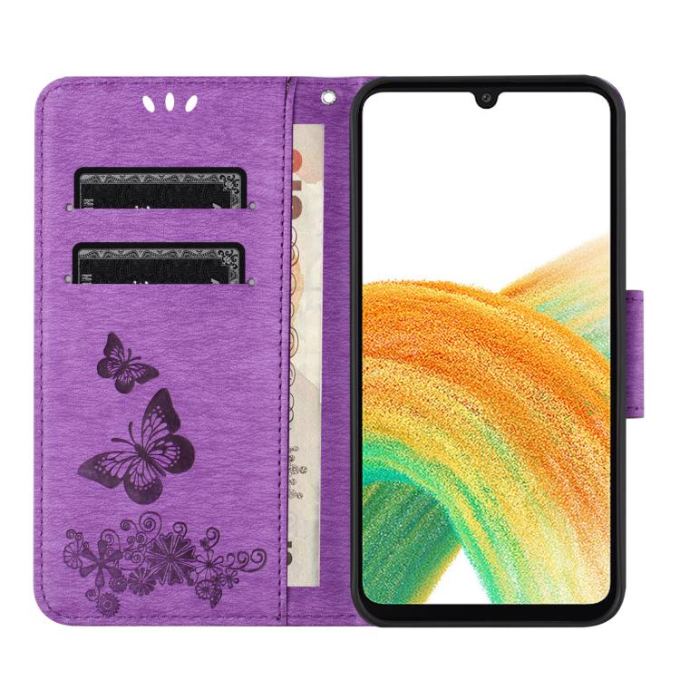 Custodia per telefono in pelle con stampa a farfalla, For Galaxy A57 5G, For Galaxy A37 5G, For Galaxy A27 5G