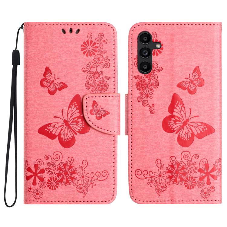 Custodia per telefono in pelle con stampa a farfalla, For Galaxy A57 5G, For Galaxy A37 5G, For Galaxy A27 5G