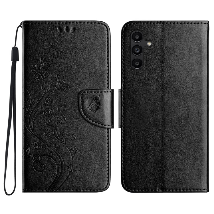 Custodia per telefono in pelle con motivo a farfalla e fiori, For Samsung Galaxy A17 4G / 5G, For Samsung Galaxy A56 5G, For Samsung Galaxy A16 / A26 5G