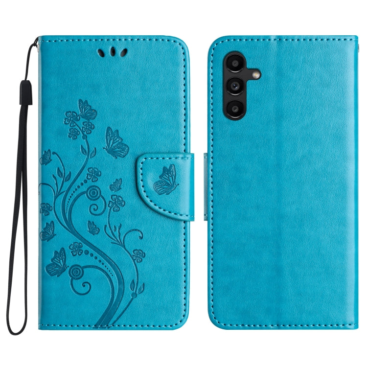 Custodia per telefono in pelle con motivo a farfalla e fiori, For Samsung Galaxy A36 5G, For Samsung Galaxy A06 4G