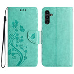 Custodia per telefono in pelle con motivo a farfalla e fiori, For Samsung Galaxy A36 5G, For Samsung Galaxy A06 4G