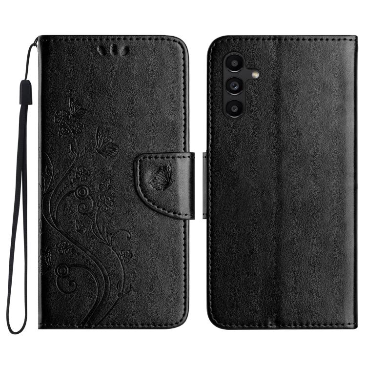 Custodia per telefono in pelle con motivo a farfalla e fiori, For Samsung Galaxy A17 4G / 5G, For Samsung Galaxy A56 5G, For Samsung Galaxy A16 / A26 5G