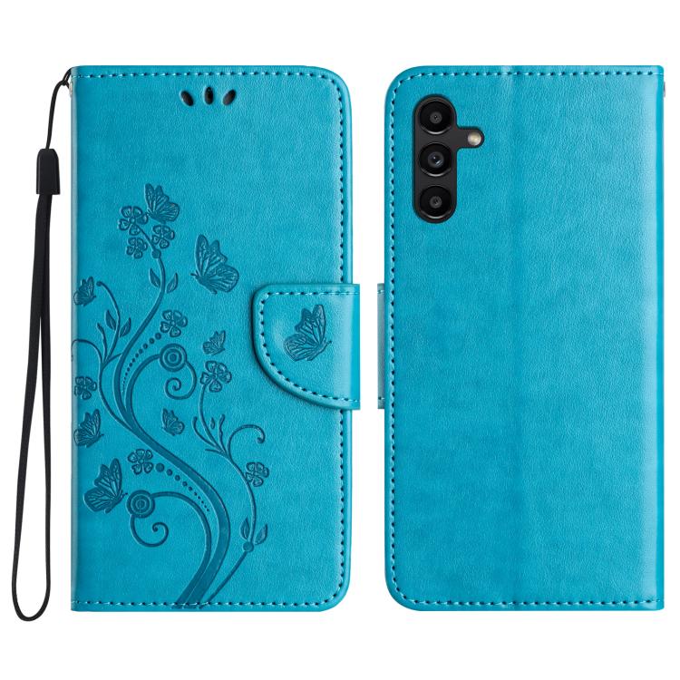 Custodia per telefono in pelle con motivo a farfalla e fiori, For Galaxy A57 5G, For Galaxy A37 5G, For Galaxy A27 5G